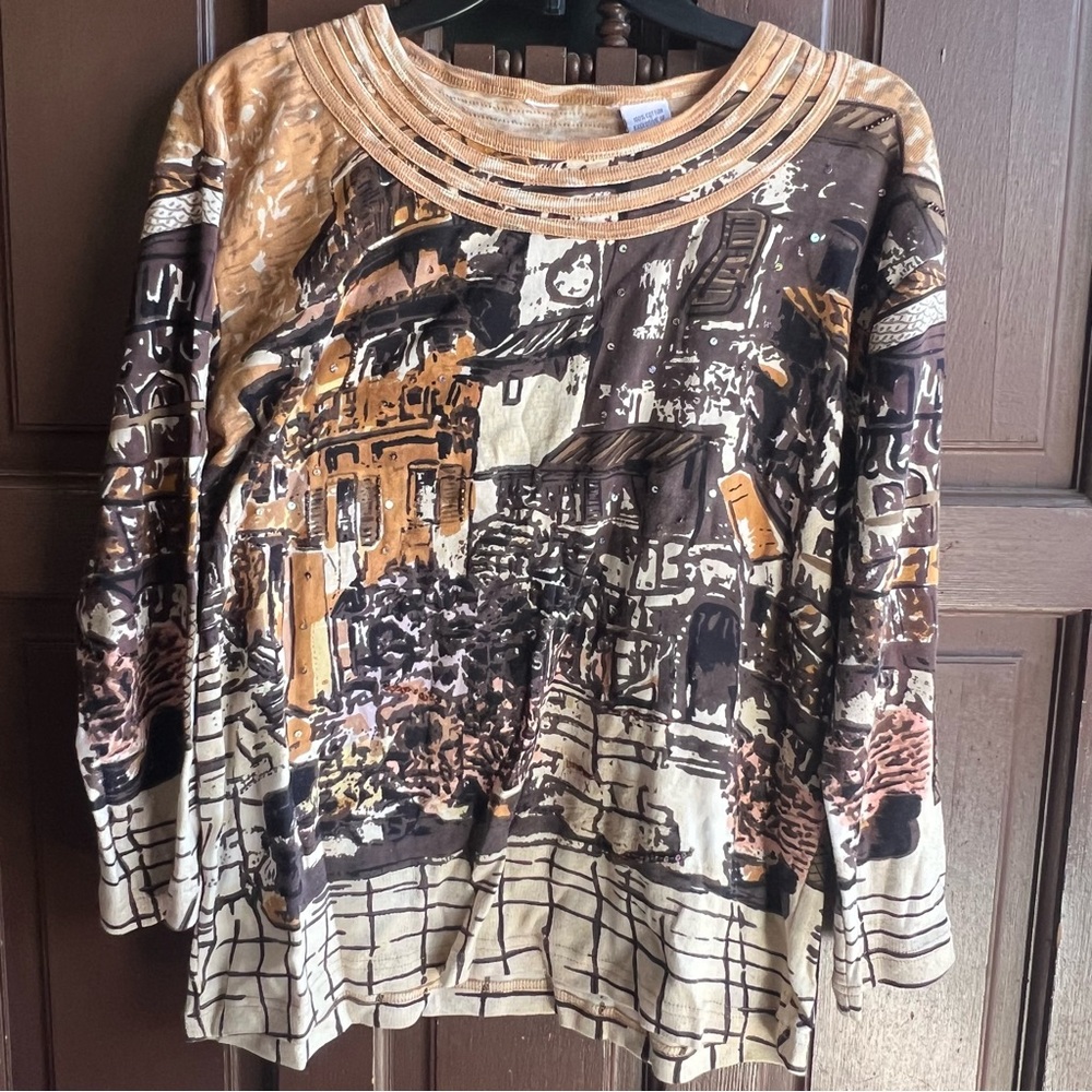 Y2K Embellished City View Blouse